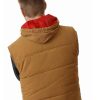 Shop Brando White The Genesis Project Roman Clepper Puffer Vest