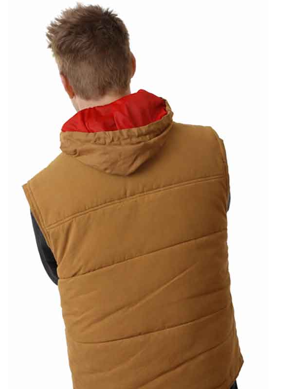 Shop Brando White The Genesis Project Roman Clepper Puffer Vest