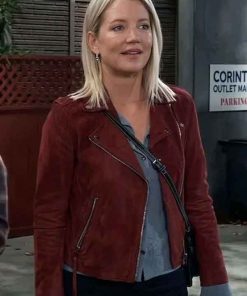 Shop General Hospital Nina Reeves Suede Jacket