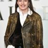Shop NYFW Diana Silvers Brown Leather Jacket