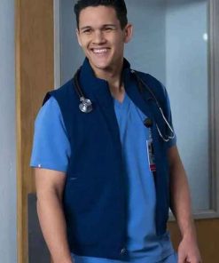Shop David Gridley Scrubs Blue Vest