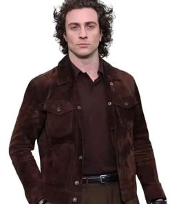 Buy Fuze Aaron Taylor-Johnson Suede Leather Jacket