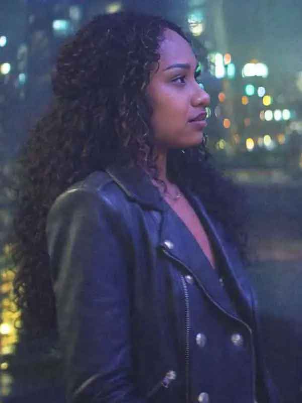 Buy Genneya Walton Daredevil Born Again S02 Black Leather Jacket