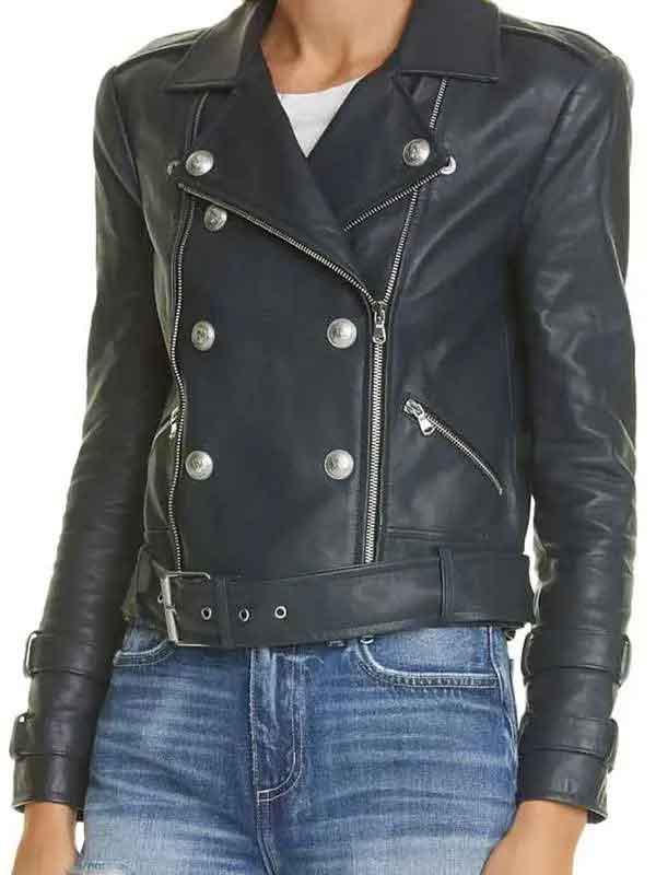 Shop Genneya Walton Daredevil Born Again Black Leather Jacket