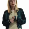 Shop Rina-Movie-Heel-Monika-Frajczyk-Green-Varsity-Jacket