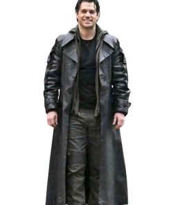 Buy Henry Cavill Highlander MacLeod Black Leather Coat