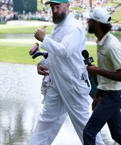 Shop Jason-Kelce-Masters-Tournament-White-Jumpsuit
