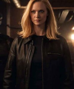 Shop Karen Page Daredevil Born Again S02 Black Leather Jacket