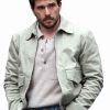 Shop Jay Lockhart Count My Lies Kit Harington Grey Cotton Jacket