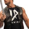 Buy WWE Smackdown LA Knight Black Leather Vest