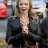 Shop Lauren Holly Broad Trip Black Leather Jacket