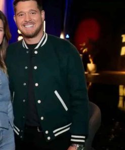 Buy Michael Buble The Voice Green Varsity Jacket