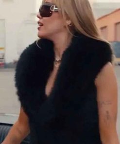 Buy Hannah Montana 20th Anniversary Special Miley Cyrus Black Fur Vest
