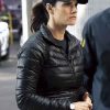Missy Peregrym CIA Black Puffer Jacket