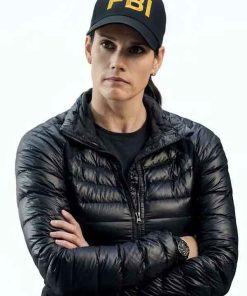 Missy Peregrym CIA 2026 Black Puffer Jacket