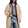 Shop Miu-Miu-FW-2026-Alexa-Chung-Beige-Trench-Coat