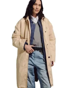 Shop Miu-Miu-FW-2026-Alexa-Chung-Beige-Trench-Coat