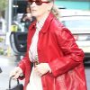 Buy Good Morning America Meryl Streep Red Leather Coat