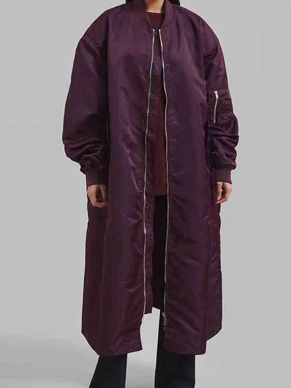Buy Anne Hathaway NYC 2026 Bomber Coat