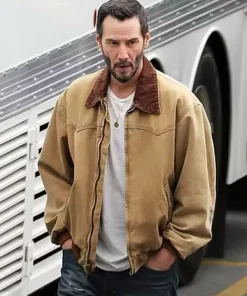 Buy Movie-Outcome-2026-Reef-Brown-Cotton-Bomber-Jacket