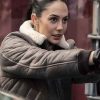Shop Pardis Saremi FBI S08 Shearling Leather Jacket