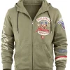 Buy Pelle-Pelles-New-American-Bruiser-Olive-Green-Hoodie