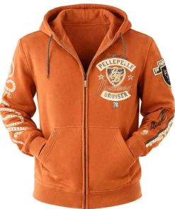 Buy Pelle Pelle’s New American Bruiser Orange Hoodie
