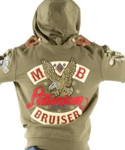 Shop Pelle-Pelles-New-American-Bruiser-Green-Hoodie
