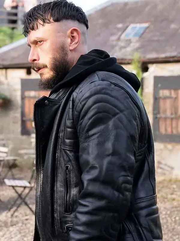Shop Richard Gadd Half Man Black Leather Jacket