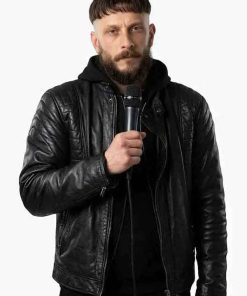 Shop Richard Gadd Half Man Leather Jacket