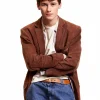 Buy Drivers-Ed-2026-Sam-Nivola-Brown-Corduroy-Blazer