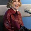 Buy Sharon Stone Red Leather Jacket
