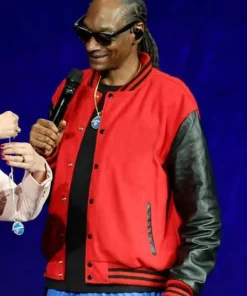 Buy Snoop-Dogg-CinemaCon-2026-Red-and-Black-Varsity-jacket