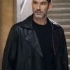 Shop CIA Tom Ellis Black Leather Jacket