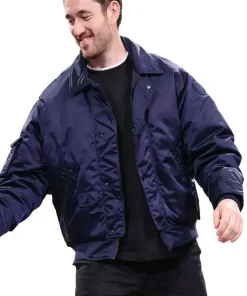 Buy Andrew-Koji-Blue-Bomber-Jacket