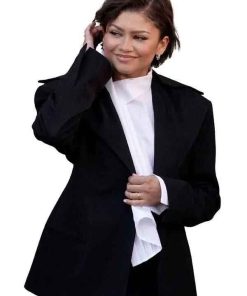 Shop Rome Fashion 2026 Zendaya Black Oversized Blazer