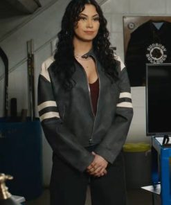 Buy Blair-Lamora-Shoresy-Series-S03-Ziigwan-Black-Leather-Jacket