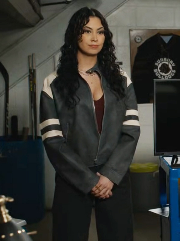 Buy Blair-Lamora-Shoresy-Series-S03-Ziigwan-Black-Leather-Jacket