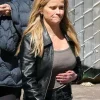 Buy Reese-Witherspoon-Black-Bomber-Leather-Jacket