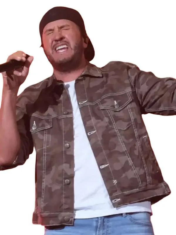 Buy iHeart-Country-Festival-Luke-Bryan-Camo-Trucker-Jacket