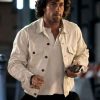 Shop Date Night Italy Aaron Taylor-Johnson White Jacket