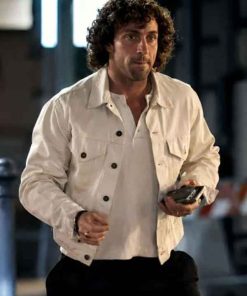 Shop Date Night Italy Aaron Taylor-Johnson White Jacket