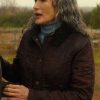 Buy Andie MacDowell The Way Home S04 Del Landry Burgundy Quilted Jacket