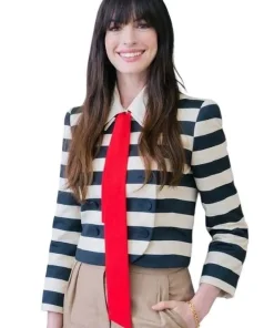 Buy Anne-Hathaway-The-Devil-Wears-Prada-2-Premiere-Striped-Jacket