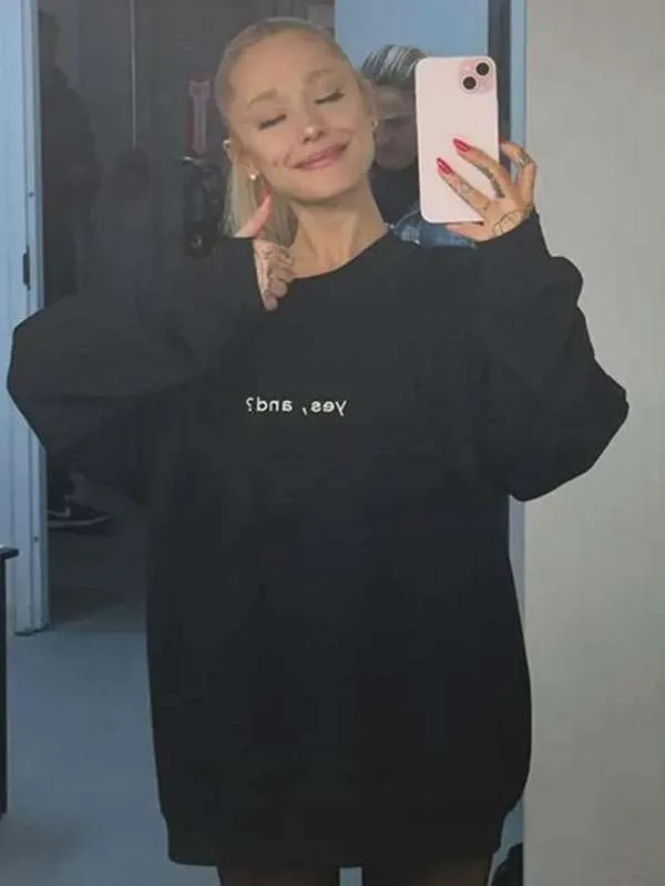 Shop Ariana-Grande-Yes-And-Sweatshirt