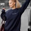 Shop Ariana-Grande-Black-Sweatshirt