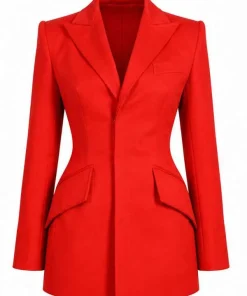 Shop Baywatch-Reboot-Promo-2026-Livvy-Dunne-Red-Blazer