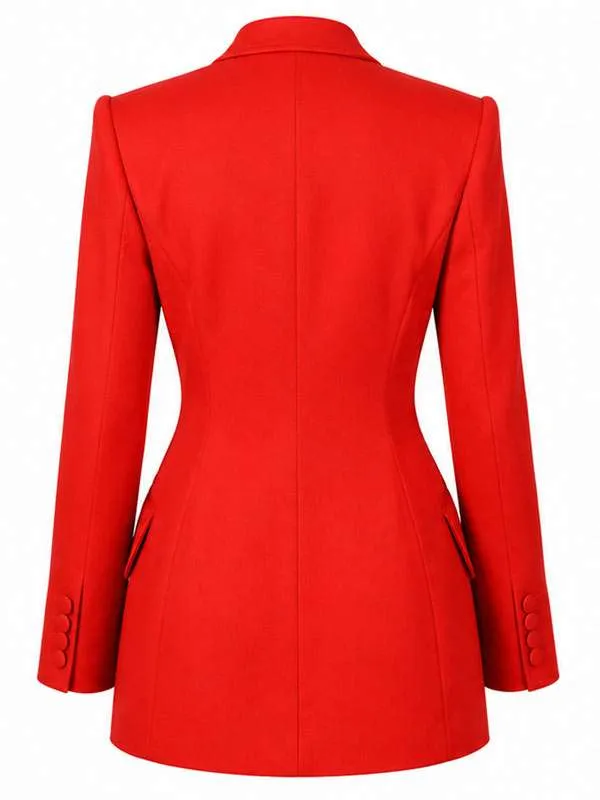 Shop Livvy-Dunne-Baywatch-Reboot-Promo-Red-Blazer