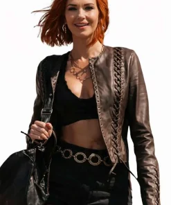 Shop Belle-Skinner-2026-Marshals-Leather-Jacket