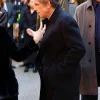 Shop Ben-Stiller-Off-Weeks-Black-Wool-Coat